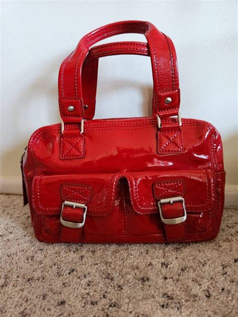 red patent leather purse michael kors|Michael Kors shoes.